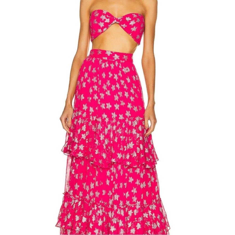Rococo Sand Pink Floral Two-Piece Set with Tags